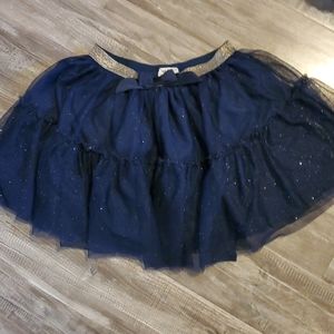 Navy blue with glitter sparkles tutu skirt